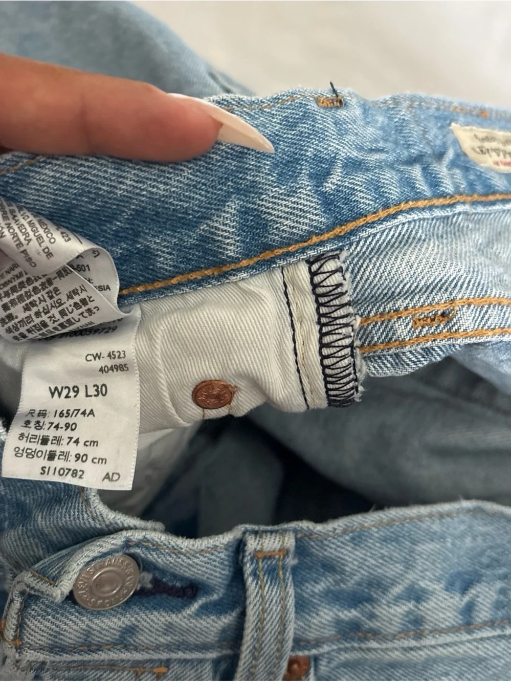 Levi's Light Blue Straight Leg Men's Jeans
